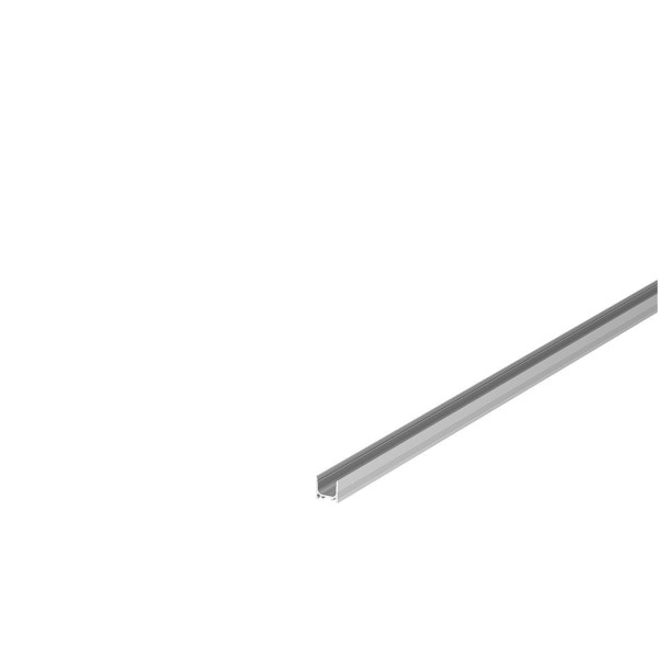 GRAZIA 10, Aufbauprofil, LED, standard, gerillt, 2m, aluminium