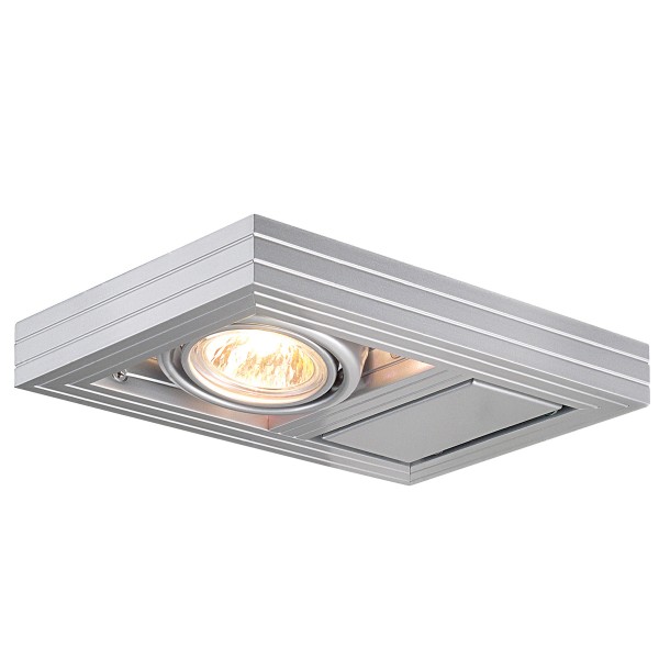 AIXLIGHT KARDAFRAME, Wandleuchte, QPAR51, silbergrau, max. 50W