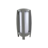 Lampenraster für ALPA II und BELPA II, silbergrau, mit PC Glas Lampenraster für ALPA II und BELPA II, silbergrau, mit PC Glas