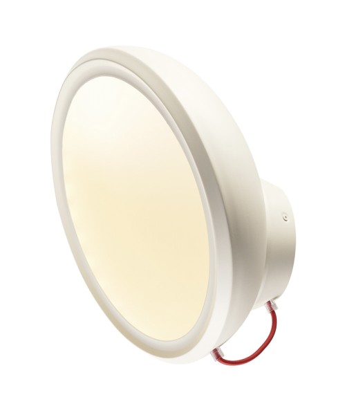 I-RING, Wandleuchte, LED, 3000K, rund, weiß, Textilkabel rot, 14W