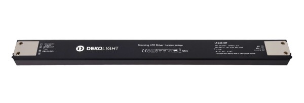 Deko-Light Netzgerät (CV, DC) dimmbar, Long-Flat, DIM, CV, 48V 80-240W, Kunststoff, Schwarz, 240W
