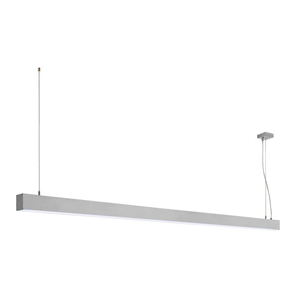 GLENOS Pendelleuchte, alu eloxiert, 2m, 103W, 4000K