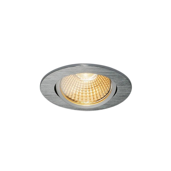 NEW TRIA 68 I CS Indoor LED Deckeneinbauleuchte alu 2700K rund