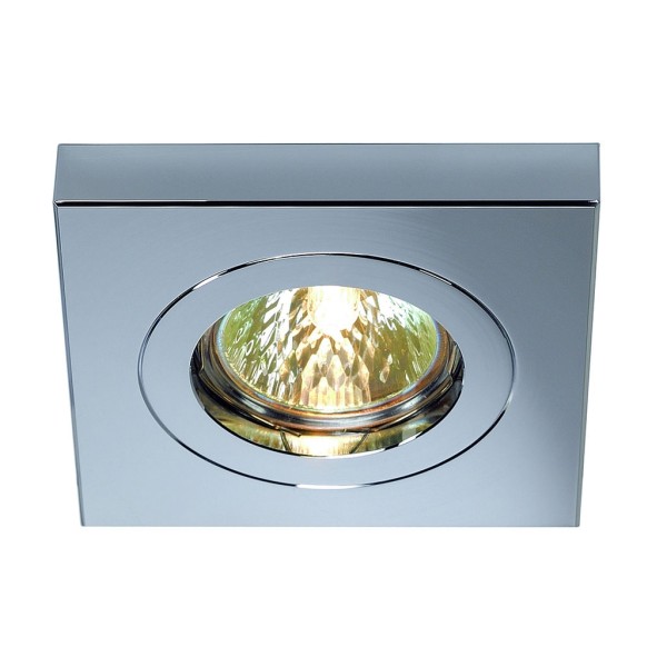 CHROM DOWNLIGHT, ECKIG, chrom, MR16, max. 50W