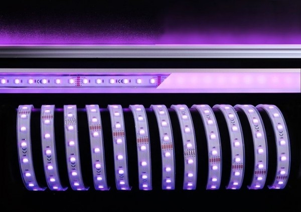 Deko-Light Flexibler LED Stripe, 5050-60-24V-RGB+6200K-5m-Silikon, Kupfer, Weiß, RGB + Kaltweiß, 65W