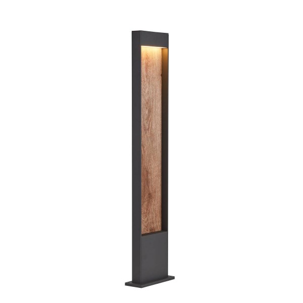 FLATT POLE 100 Outdoor LED Stehbauleuchte 3000K IP65 anthrazit/braun