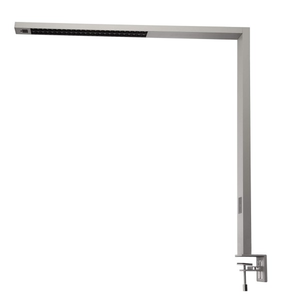 Deko-Light Tischleuchte, Office Three Pro, Motion, 80 W, DIM, 2700-6500 K, silber, Aluminium, Silber