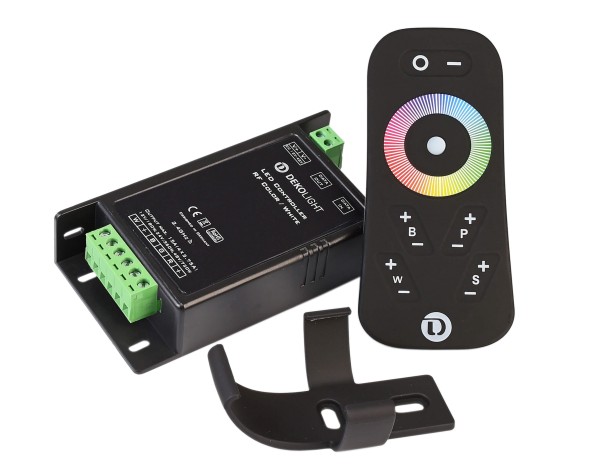 Deko-Light Controller, RF Color & White Remote, Kunststoff, Schwarz, 12V, 115x57mm