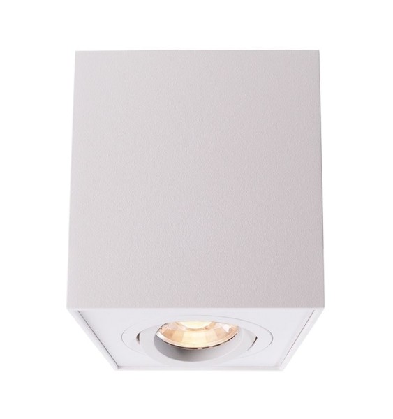 Deko-Light Deckenaufbauleuchte, Dato, Aluminium, weiß, 50W, 230V, 96x96mm