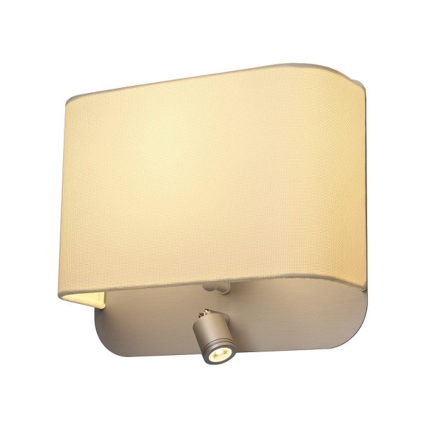 ACCANTO LEDSPOT ROUND Wandleuchte, E27, max.24W, LED 3000K, weisser Schirm