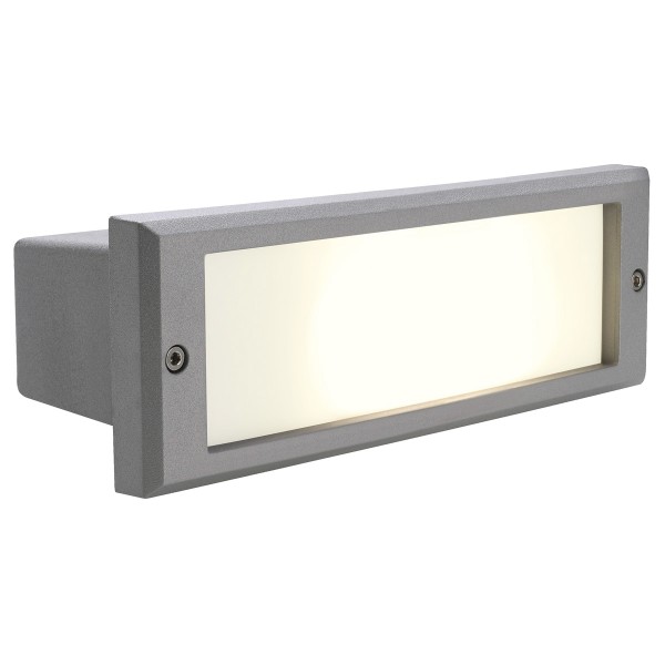 ALDA, Outdoor Wandeinbauleuchte, TC-D, IP44, steingrau, max. 18W