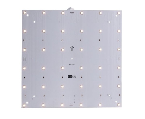 Deko-Light Modular System, Modular Panel II 6x6, Aluminium, Weiß, Warmweiß, 120°, 8W, 24V, 265x265mm