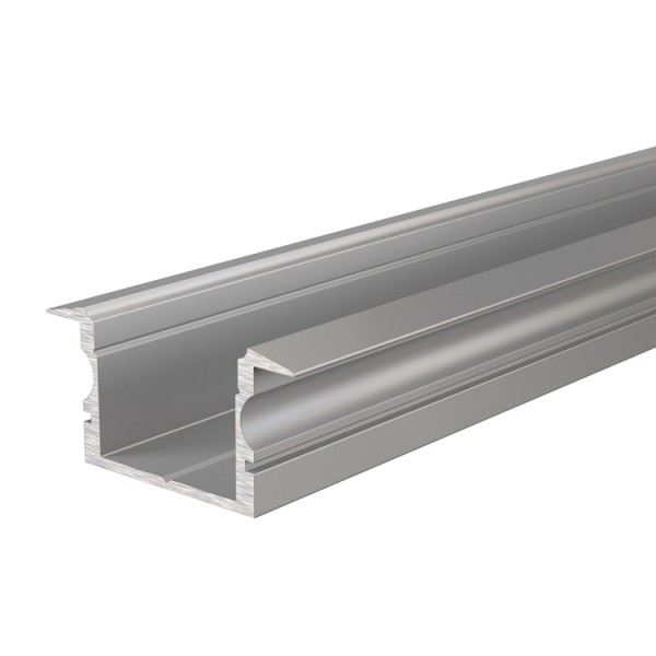 Reprofil, T-Profil hoch ET-02-15 für LED Stripes bis 16,3 mm, Silber-matt, eloxiert, 1000 mm