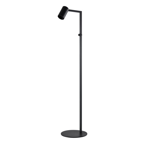 Deko-Light Stehleuchte, Can Tilt, 1x 7,5 W GU10, Schwarz, Aluminium, Schwarz, 7W, 230V