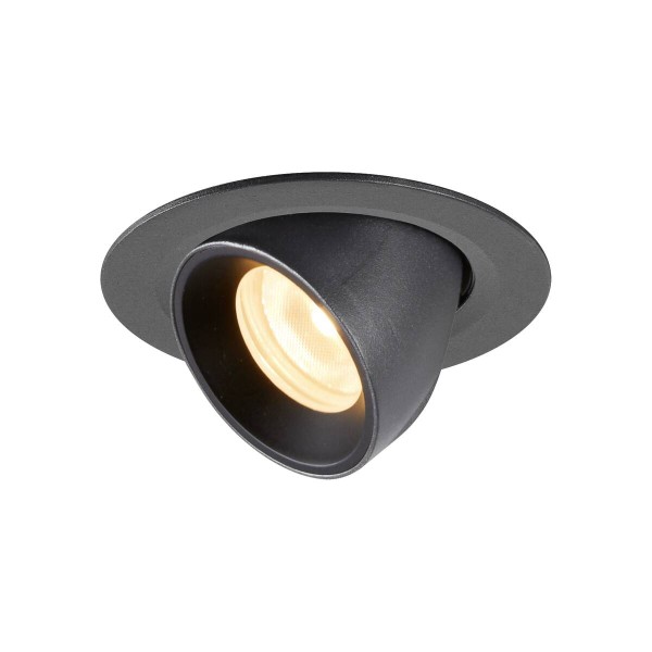 NUMINOS® GIMBLE XS, Deckeneinbauleuchte schwarz 3000K 55°