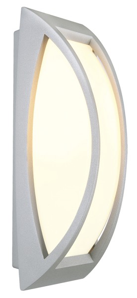 MERIDIAN 2, Outdoor Wand- und Deckenleuchte, TC-(D,H,T,Q)SE, IP54, silbergrau, max. 25W