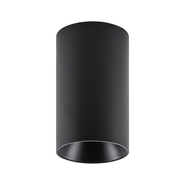 Deko-Light Deckenaufbauleuchte, Can IP20, 1x 7,5 W GU10, Schwarz, Aluminium, Schwarz, 7W, 230V