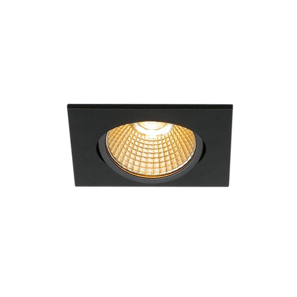 NEW TRIA 68 I CS Indoor LED Deckeneinbauleuchte schwarz 2700K eckig