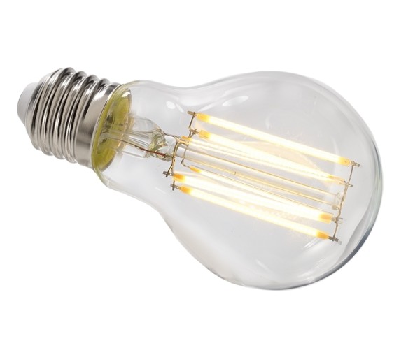 Deko-Light Leuchtmittel, Filament E27 A60 2700K, Glas, Warmweiß, 300°, 8W, 230V, 44mA, 105mm