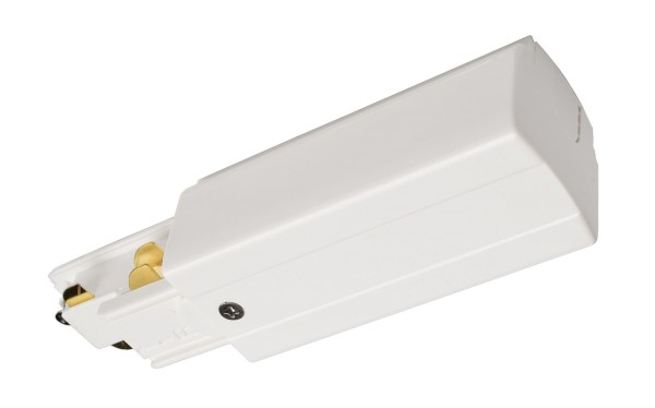 Deko-Light 3-Phasen Schienensystem, D Line DALI elektrischer Einspeiser rechts, weiß, Kunststoff