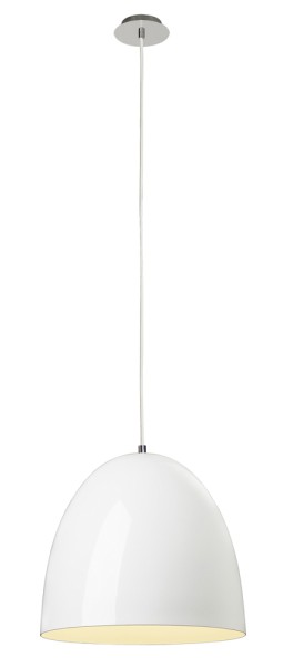 PARA CONE 40, Pendelleuchte, TC-(D,H,T,Q)SE, rund, weiß hochglänzend, Ø 40 cm, max. 60W