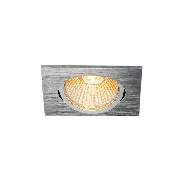 NEW TRIA 68 I CS Indoor LED Deckeneinbauleuchte alu 2700K eckig