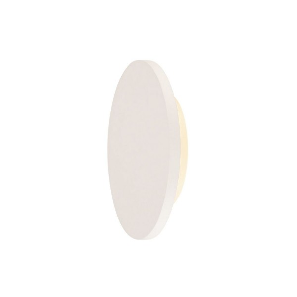 PLASTRA, Wandleuchte, LED, 3000K, rund, weißer Gips, Ø 30cm