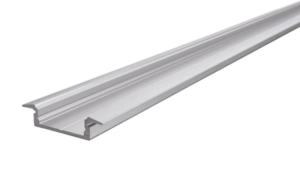 Reprofil Profil, T-Profil flach ET-01-15, Aluminium, Silber gebürstet, 1000mm