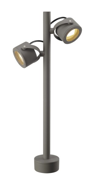 SITRA SL 360, Outdoor Standleuchte, zweiflammig, TCR-TSE, IP44, steingrau, max. 18W