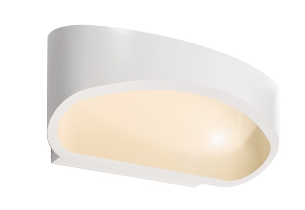 Deko-Light Wandaufbauleuchte, Acamar, Aluminium Druckguss, weiß, Warmweiß, 104°, 5W, 230V, 170x100mm