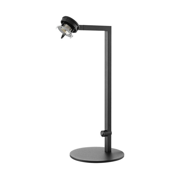 Deko-Light Tischleuchte, Can Tilt Base, 1x 7,5 W GU10, Schwarz, Aluminium, Schwarz, 7W, 230V