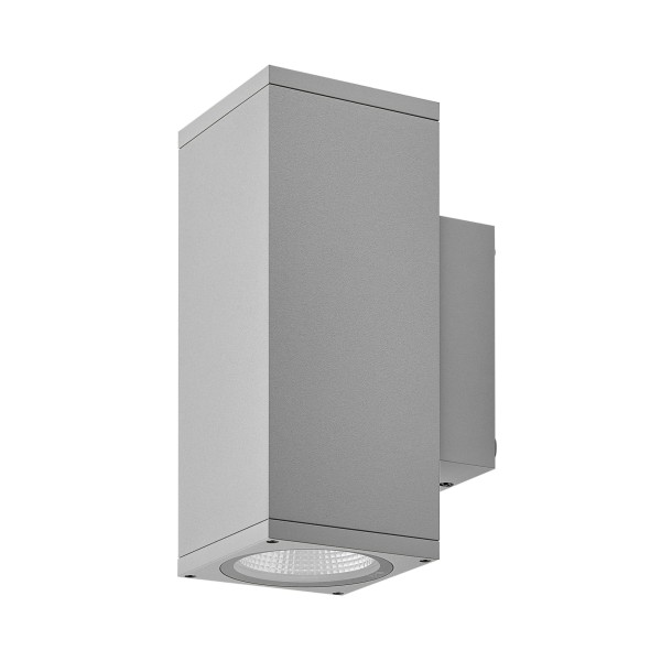 Deko-Light Wandaufbauleuchte, ShoreLine Pro Square Up+Down, 21 W, DIM, 3000/4000 K, Hellgrau, 230V