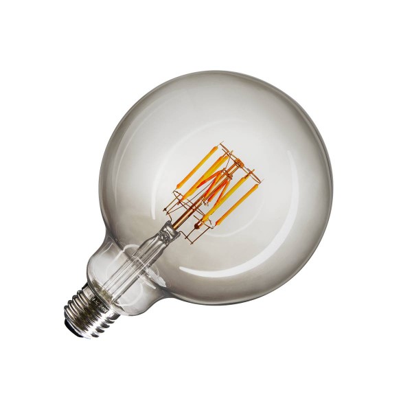 LED Leuchtmittel, G125, E27, 2000-29000K, 280°, dimmbar, Rauchglas