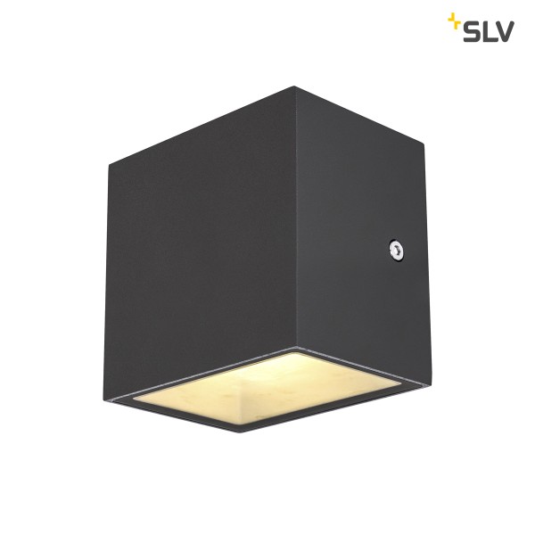 SITRA CUBE WL, LED Outdoor Wand- und Deckenaufbauleuchte, anthrazit, IP44, 3000K, 10W