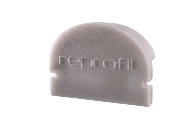 Reprofil Profil Zubehör, Endkappe R-AU-01-15 Set 2 Stk, Kunststoff, Grau, 21x6mm