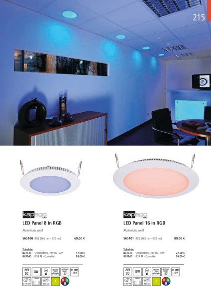 KapegoLED Controller, RF White Remote, spannungskonstant, dimmbar: Funk Fernbedienung, 12-24V DC, 36