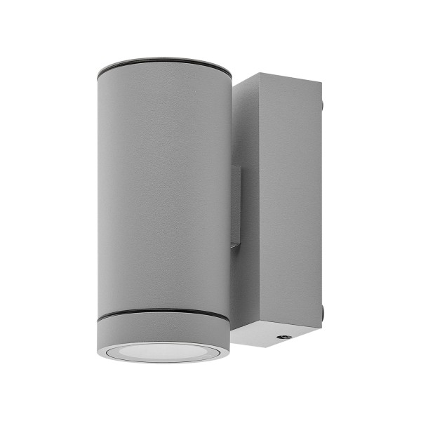 Deko-Light Wandaufbauleuchte, ShoreLine Pro Round, 1x max. 7,5 W GU10, Hellgrau, Aluminium, Hellgrau