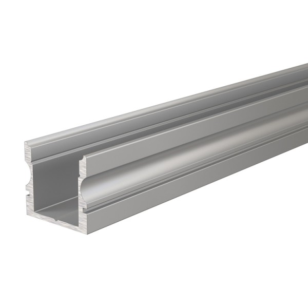 Reprofil, U-Profil hoch AU-02-08 für LED Stripes bis 9,3 mm, Silber-matt, eloxiert, 1000 mm