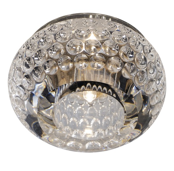 CRYSTAL 8, Einbauleuchte, QR51, rund, Kristall klar, G4, max. 20W