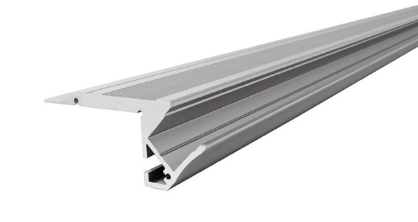 Reprofil Profil, Treppenstufen-Profil AL-01-10, Aluminium, Silber-matt eloxiert, 2000mm
