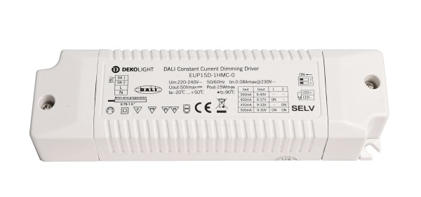Deko-Light Netzgerät, BASIC, DIM, Multi CC, EUP15D-1HMC-0, Kunststoff, Weiß, 15W, 9-40V, 350mA