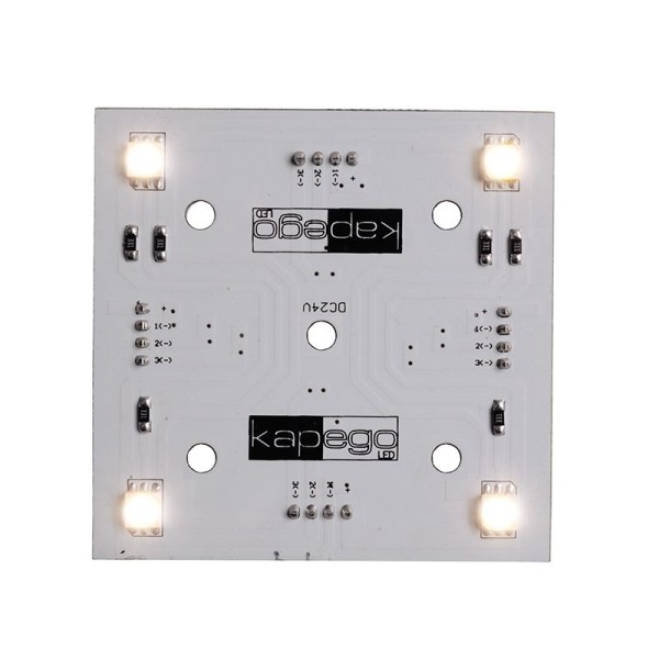 Deko-Light Modular System, Modular Panel II 2x2, Aluminium, Weiß, Warmweiß, 116°, 1W, 24V, 65x65mm