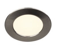 DL 126, Einbauleuchte, LED, 2700K, rund, metall gebürstet, 2,8W DL 126, Einbauleuchte, LED, 2700K, rund, metall gebürstet, 2,8W
