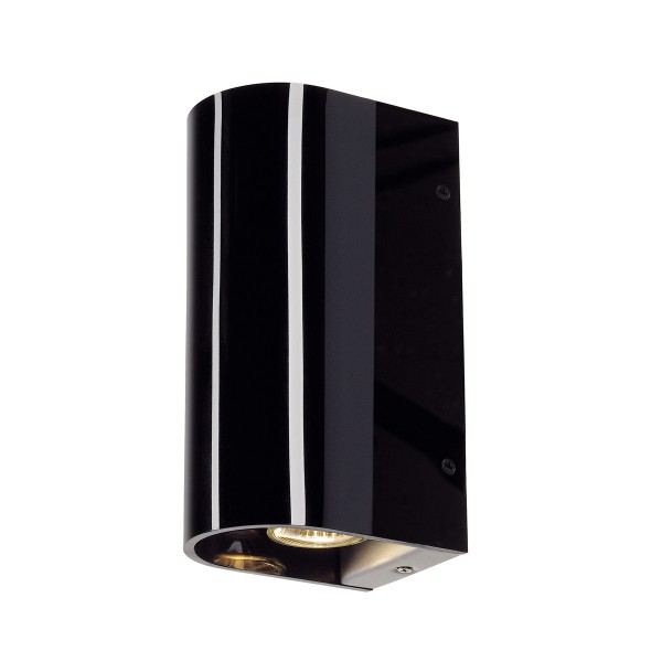 RETROSIX WALL UP-DOWN, Wandleuchte, QPAR51, Acrylglas schwarz, max. 100 W
