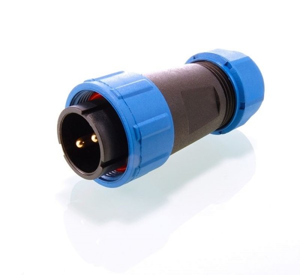 Deko-Light Kabelsystem, Weipu Stecker 2-polig, Kunststoff, 24V