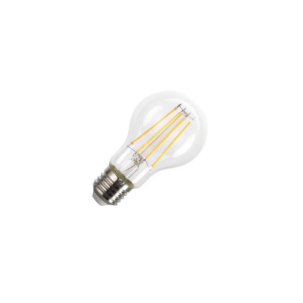 LED A60, clear, E27, 4W, 2700K