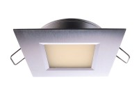Deko-Light Deckeneinbauleuchte, Aluminium Druckguss, silberfarben gebürstet, Warmweiß, 110°, 3W Deko-Light Deckeneinbauleuchte, Aluminium Druckguss, silberfarben gebürstet, Warmweiß, 110°, 3W