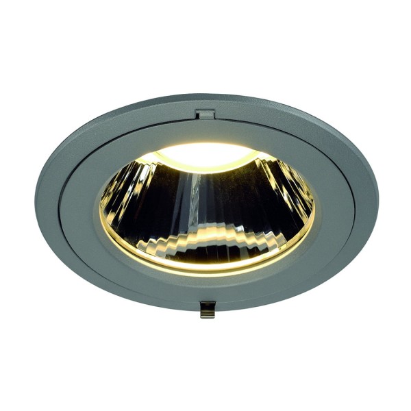 FORTY-TWO LED Downlight, rund, silbergrau, 42W, neutralweiss