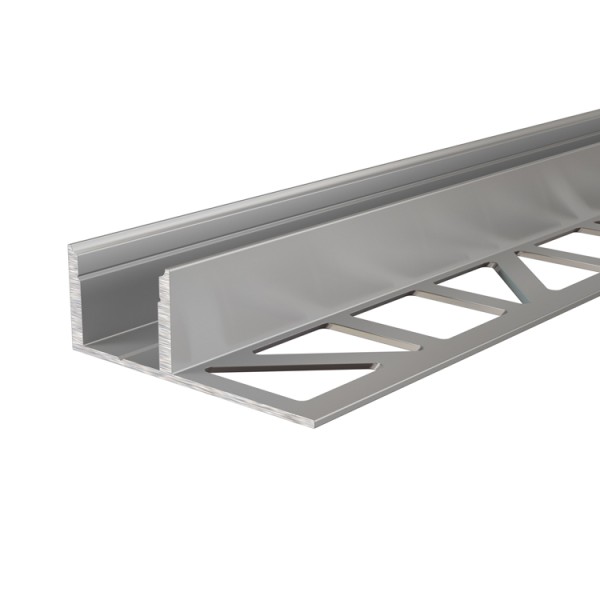 Reprofil, Fliesen-Profil EL-03-12 für LED Stripes bis 13,3 mm, Silber-matt, eloxiert, 1250 mm
