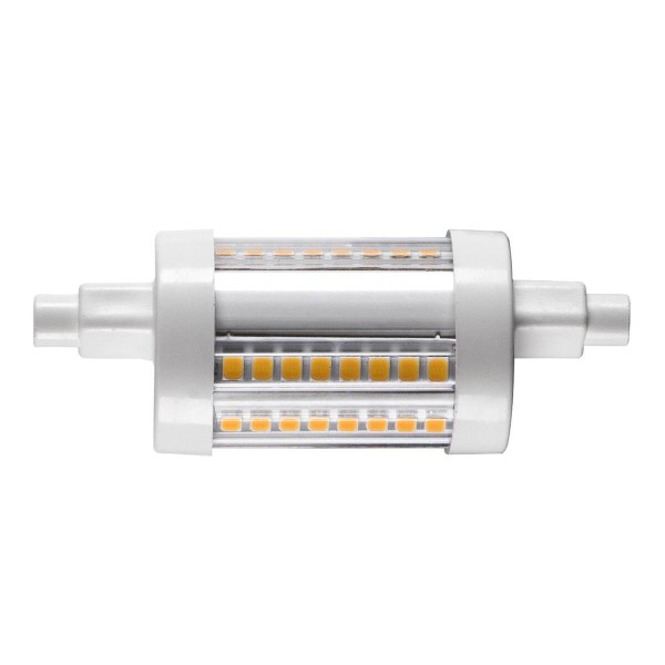 QT DE12 R7S 78mm, LED Leuchtmittel transparent 9W 3000K CRI90 330°